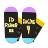 HAPPYPOP Music Gifts for Singers - Funny Singing Gifts for Adult, Cool Singing Music Socks 13-18 Years