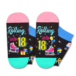 HAPPYPOP 18th Birthday Gift Ideas for Teen Girls - Socks for Teens Age 18, Presents for 18 Year Old Boy, Birthday Gift Box with Greeting Card