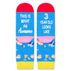 3rd Birthday Gifts Socks Ideas - Three Year Old Gifts for Kids, Gifts for Boys Girls Age 3, Presents for 3 Year Olds