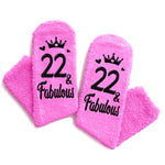 22nd Birthday Gifts for Women, 22 Year Old Women Female Birthday Gifts, Happy 22nd Birthday Socks for Woman Girls