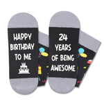 24th Birthday Gifts Socks Ideas - Gifts for 24 Year Old Women Men Best Gifts for 24 Year Old Male Female