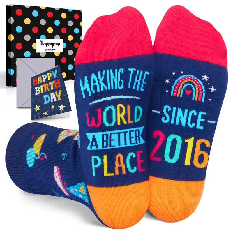 8th Birthday Gifts Ideas Socks - Gifts for Kids Age 8, 2016 Birthday Gift Ideas for Boys Girls, Presents for 8 Year Olds