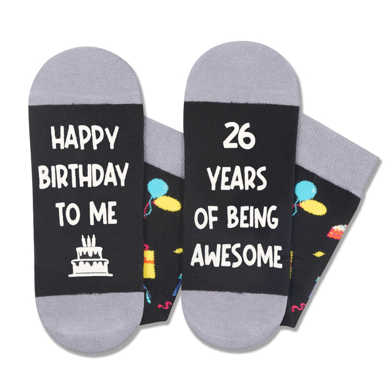 26th Birthday Gifts Socks Ideas - Gifts for 26 Year Old Women Men Best Gifts for 26 Year Old Male Female