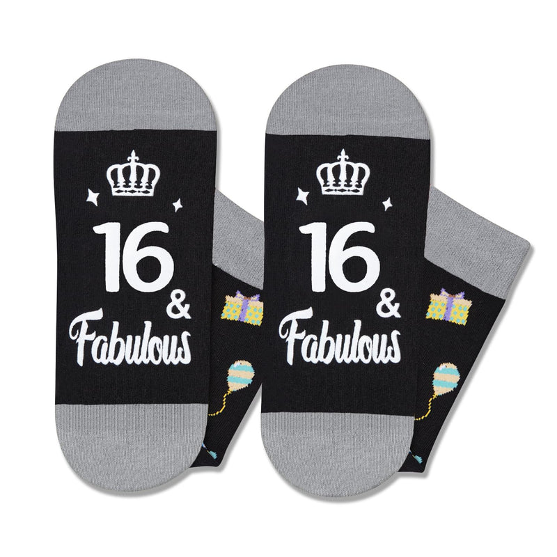 16th Birthday Gifts Ideas Socks - 16 Year old Boy Girl Gifts, Happy Birthday Gifts for 16 Years