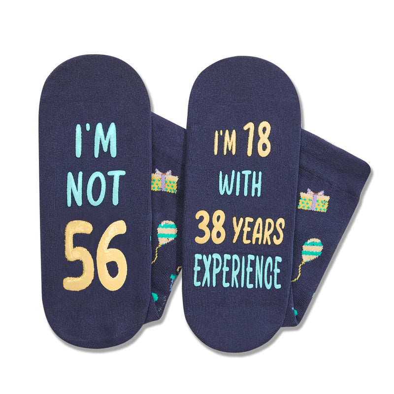 56th Years Old Birthday Gifts for Men - Socks for 56 Year Olds, Gift Ideas for 56 Year Old Man Woman, 56th Birthday Socks