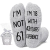 61st Birthday Gifts Ideas for Men - Socks for 61 Year Old Middle Aged Man, 61st Birthday Gifts for Him, 61 Year Old Gifts for Male