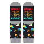 10 Year Old Birthday Gifts Ideas for Boys - Socks for Kids Age 10 in Gift Box, Presents for 10 Year Old Tween Boys, Gifts for Ten Year Olds with Greeting Card