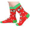 Christmas Gifts for 2-3 Years Old Kids - Red Christmas Stockings Secret Santa Socks Xmas Stocking Stuffers for Cow Lovers