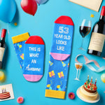 53rd Birthday Gift Ideas Socks - 53 Year Old Birthday Gifts for Old Aged Men Women, 53rd Birthday Gifts for Him Her