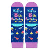 8th Birthday Gifts Ideas for Girls - Socks for Kids Age 8, Presents for 8 Year Olds, Eight Year Old Gifts for Girls Boys, Birthday Gift Box with Greeting Card