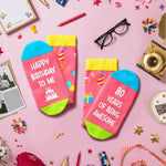 80th Birthday Gift ideas Socks - Best Gifts for 80 Year Old Man Woman, 80th Birthday Gifts for Elderly