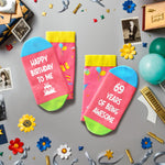 69th Birthday Gifts Ideas for Women - Socks for 69 Year Olds, 69th Birthday Gifts for Her Him, Best Gifts for 69 Year Old Woman Man