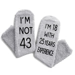 43rd Birthday Gifts Ideas for Men - Socks for 43 Year Old Middle Aged Man, 43rd Birthday Gifts for Him, 43 Year Old Gifts for Male