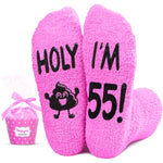 55th Birthday Gifts for Women - Socks for 55 Year Olds, Best Gifts for 55 Year Old Middle Aged Woman, Gift Ideas for 55 Year Olds