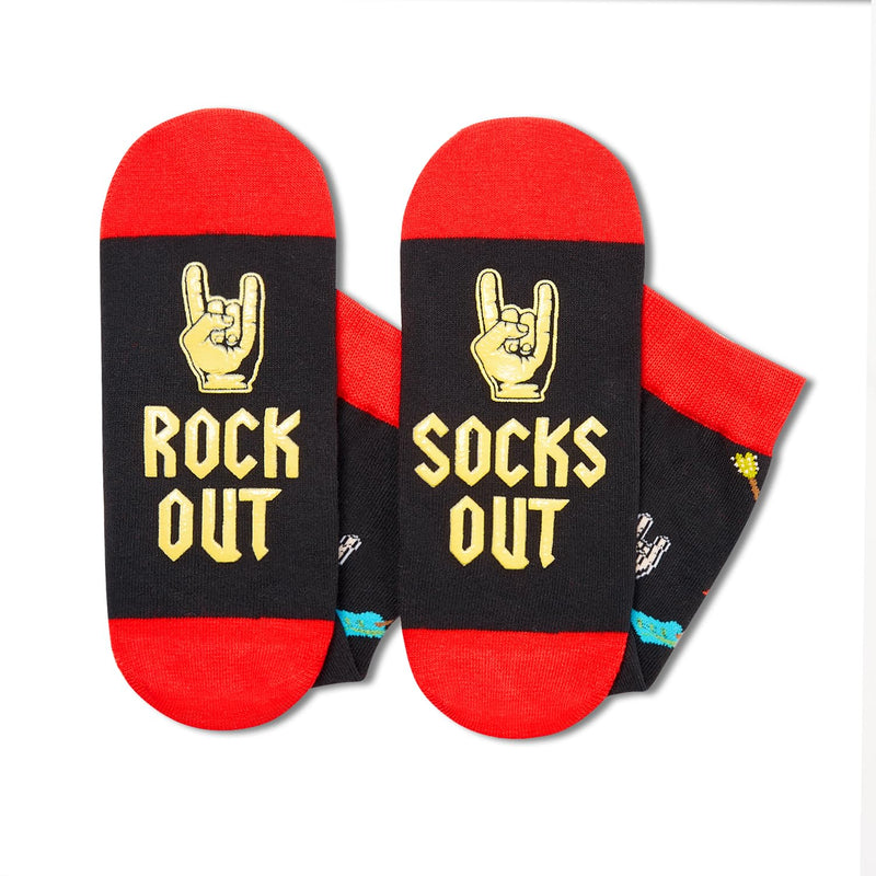 HAPPYPOP Rock and Roll Gifts for Men Women - Funny Punk Rock Gifts Rock Socks for Rock Lovers, Music Gifts for Teens Music Lovers