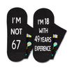 67th Years Old Birthday Gifts for Men - Socks for 67 Year Olds, Gift Ideas for 67 Year Old Man Woman, 67th Birthday Gifts