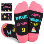 9th Birthday Gifts Ideas for Girls - Socks for Girls Age 9, Presents for 9 Year Old Kids, Gifts for Nine Year Old Girls