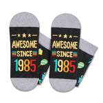 HAPPYPOP 39th Birthday Gifts Ideas Socks - Gifts for Guys in Their 39s, 39 Year Old Gifts for Men Women, 39th Birthday Socks With Greeting Card