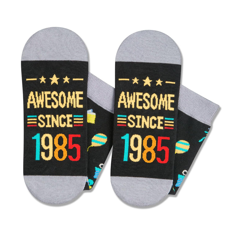 HAPPYPOP 39th Birthday Gifts Ideas Socks - Gifts for Guys in Their 39s, 39 Year Old Gifts for Men Women, 39th Birthday Socks With Greeting Card