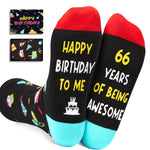 66th Birthday Gifts Ideas Socks - Cool Gifts for 66 Year Old Man Woman, Gifts for Men Women in Their 66s