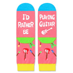 Guitar Gifts for Girls Boys - Crazy Socks Guitar Lovers Gifts for Kids, Heavy Metal Gifts Music Gifts