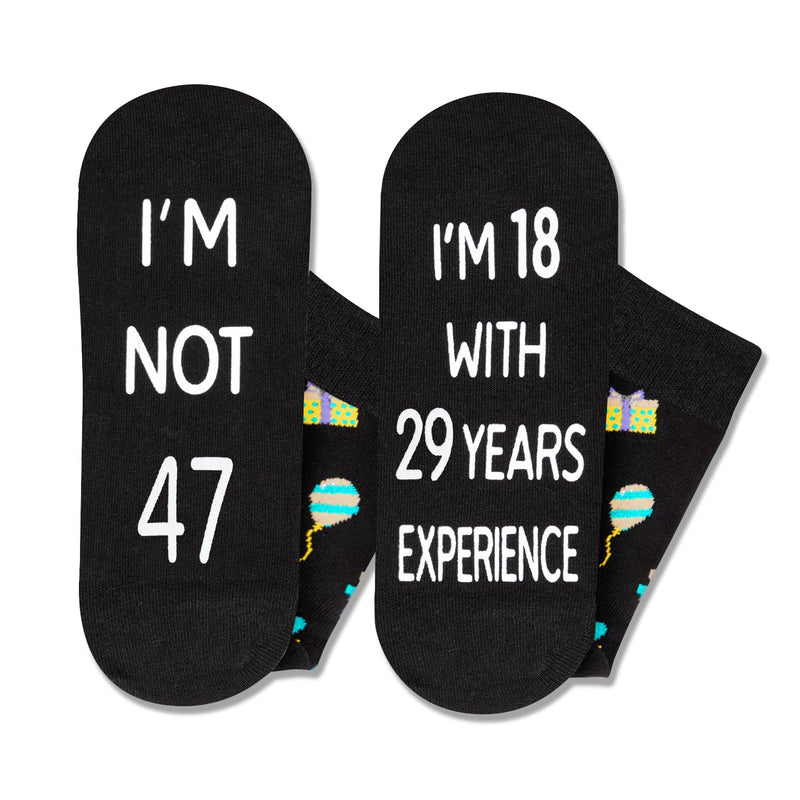 47th Years Old Birthday Gifts for Men - Socks for 47 Year Olds, Gift Ideas for 47 Year Old Man Woman, 47th Birthday Gifts