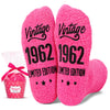 62nd Birthday Gifts Ideas for Women - Socks for 62 Year Olds, 1962 Birthday Gifts, Best Gifts for 62 Year Old Woman