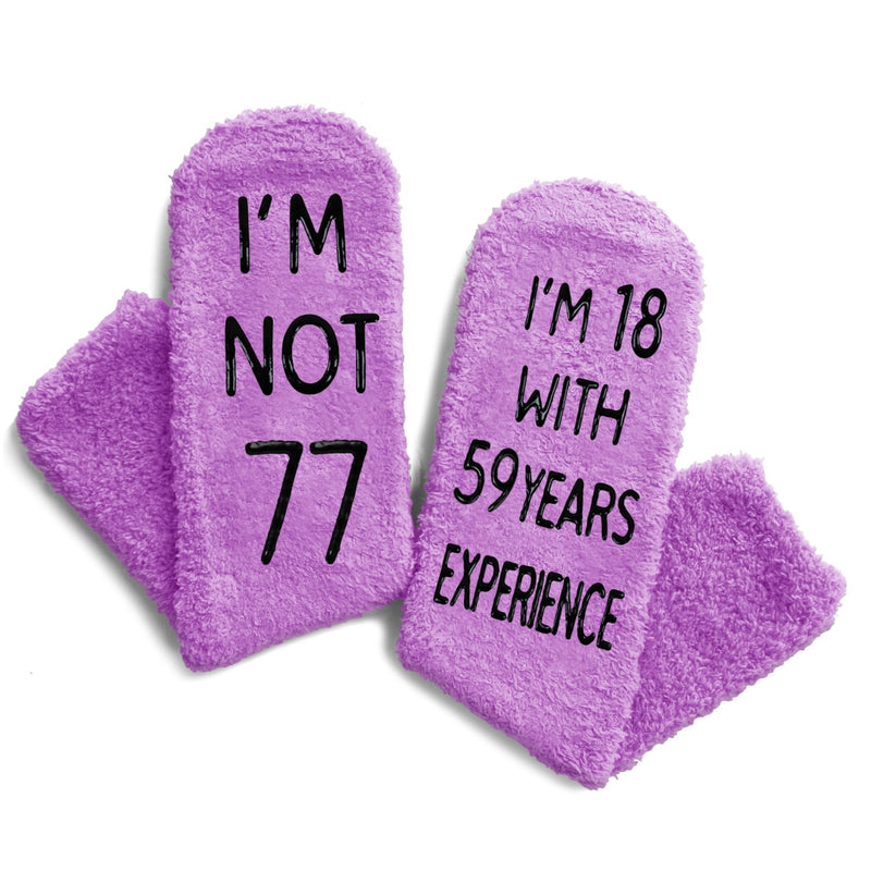 77th Birthday Gift Ideas for Women - Socks for 77 Year Old Lady, Best Gifts for Older Women over 70