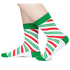 Kids Candy Cane Socks Christmas Gifts - Fun Socks for Boys Girls 10-12 Years Old