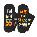 55th Years Old Birthday Gifts for Men - Socks for 55 Year Olds, Gift Ideas for 55 Year Old Man Woman, 55th Birthday Socks