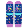 3rd Birthday Gifts Ideas for Girls - Socks for Toddlers 3t, Presents for 3 Year Olds, Three Year Old Gifts for Girls Boys, Birthday Gift Box with Greeting Card