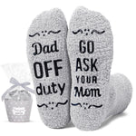 HAPPYPOP Cool Gifts For Dad Father Him - Funny Dad Socks, Funny Father Gifts Dad Gifts From Son Daughter