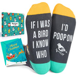 Funny Socks for Men Women - Bird Butterfly Gifts, Novelty Socks for Women Crazy Socks Men