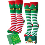 Christmas Gifts Stocking Socks for Women - Christmas Knee High Elf Socks Secret Santa Xmas Stocking Stuffers for Teen Girls