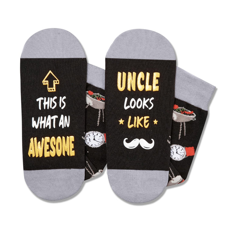 HAPPYPOP Funny Uncle Gifts From Niece Nephew - Tio Gifts Uncle Birthday Gifts, Favorite Uncle Gifts Funny Uncle Gifts, Uncle Socks