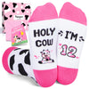 12th Year Old Birthday Gifts for Girls - Socks for Tween Boys Age 12, 12 Yr Old Gift Ideas, Presents for 12 Year Old Kids, Birthday Gift Box with Greeting Card