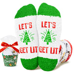 HAPPYPOP Christmas Gifts Stocking Socks for Women - Christmas Secret Santa Light Up Socks for Men, Xmas Stocking Stuffers for Teen Boys Girls