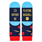 HAPPYPOP Gifts For Kids Boys Girls - Basketball Baseball Hockey Football Softball Gifts, Skater Ballerina Socks 13-18 Years