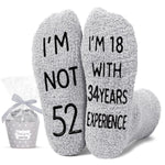 52nd Birthday Gifts Ideas for Men - Socks for 52 Year Old Middle Aged Man, 52nd Birthday Gifts for Him, 52 Year Old Gifts for Male