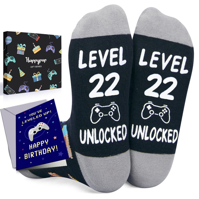 22nd Birthday Gifts Socks Ideas - Socks for 22 Year Olds Women Men, Best Gifts for 22 Year Olds, 22nd Birthday Socks