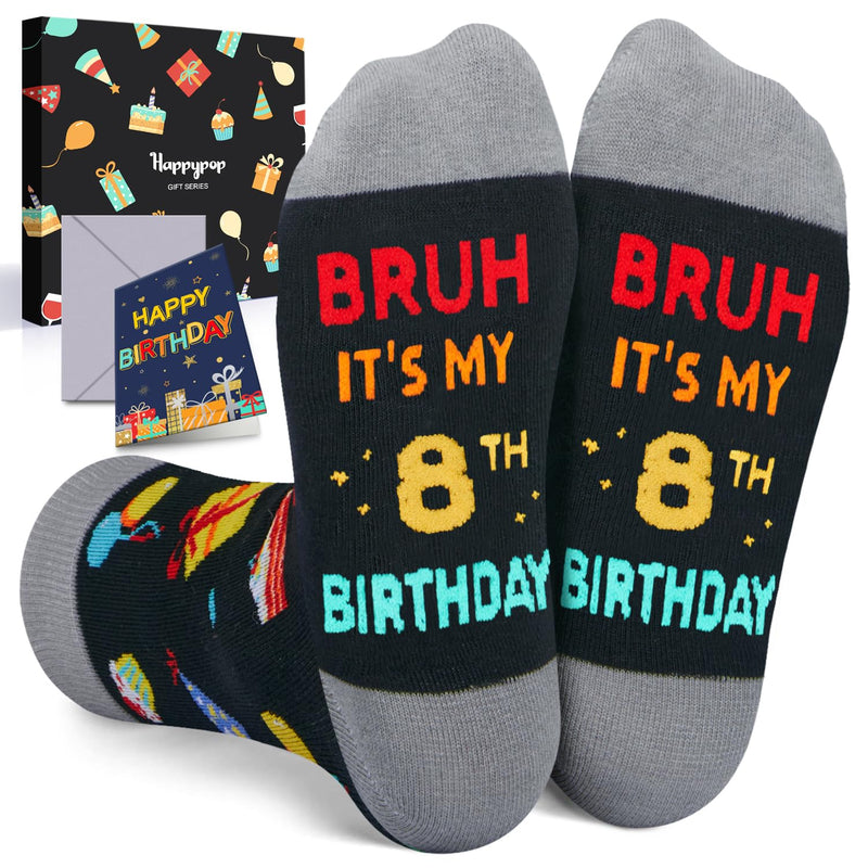 8th Birthday Gifts for Boys - Socks for Kids Age 8, Presents for 8 Year Old Boys, 8 Year Old Boy Gift Ideas, Gifts for Eight Year Olds