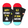 63rd Birthday Gifts Ideas Socks - Cool Gifts for 63 Year Old Man Woman, Gifts for Men Women in Their 63s