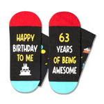 63rd Birthday Gifts Ideas Socks - Cool Gifts for 63 Year Old Man Woman, Gifts for Men Women in Their 63s