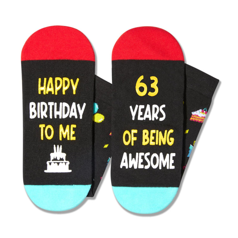 63rd Birthday Gifts Ideas Socks - Cool Gifts for 63 Year Old Man Woman, Gifts for Men Women in Their 63s