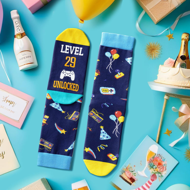 29th Birthday Gifts Socks Ideas - Socks for 29 Year Olds Women Men, Best Gifts for 29 Year Olds, 29th Birthday Socks