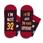 32nd Years Old Birthday Gifts for Men - Socks for 32 Year Olds, Gift Ideas for 32 Year Old Man Woman, 32nd Birthday Socks