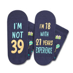 39th Years Old Birthday Gifts for Men - Socks for 39 Year Olds, Gift Ideas for 39 Year Old Man Woman, 39th Birthday Socks