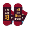 43rd Years Old Birthday Gifts for Men - Socks for 43 Year Olds, Gift Ideas for 43 Year Old Man Woman, 43rd Birthday Socks