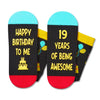 19th Birthday Gift Ideas Socks - 19th Birthday Gifts Socks for 19 Year Old Female Mlae, Gift Ideas for Teen Boys Girls