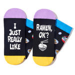 Ramen Gifts Ramen Socks Men Women; Ramen Noodle Socks Funny Food Gifts 2 Pack